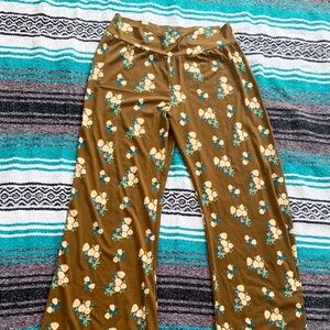 Natural Life Cocoa Daisy Palazzo Pant